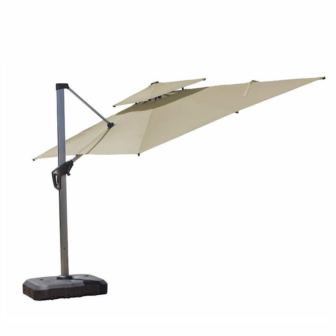 Smart Garden Umbrella - 장식용 스마트 가든 골드 알루미늄 파라솔