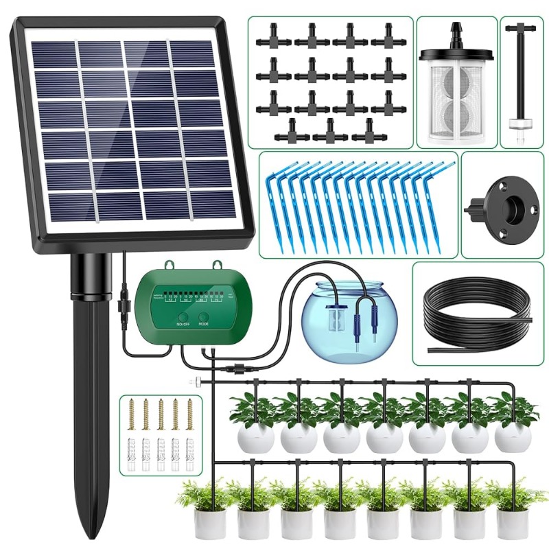 Smart Garden Watering - 냄비 식물을위한 내장 1800mAh 배터리 관개