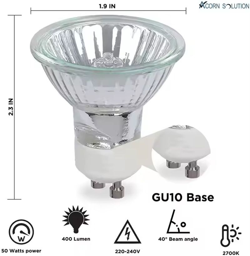 Gu10 베이스 할로겐 반사판 컵, 두꺼운 유리 할로겐 - Smart Garden Umbrella 리뷰 및 가격