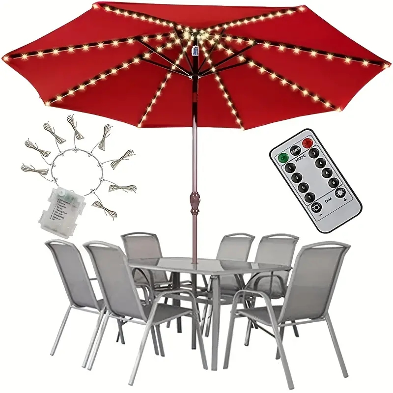 104 LED 우산 조명 야외 조명 원격 제어 8 모드 - Smart Garden Umbrella 리뷰 및 가격