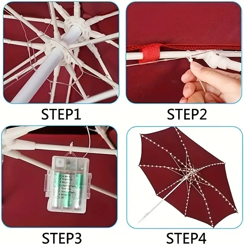 104 LED 우산 조명 야외 조명 원격 제어 8 모드 - Smart Garden Umbrella 리뷰 및 가격