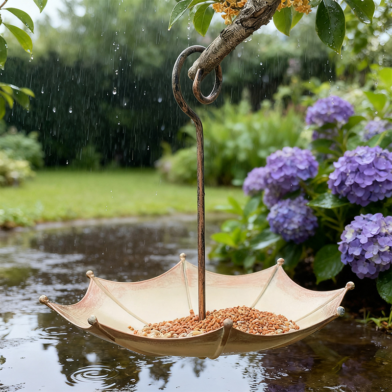 레트로 미니 우산 모양의 새 모이통 야외 장식 펜던트  - Smart Garden Umbrella 리뷰 및 가격