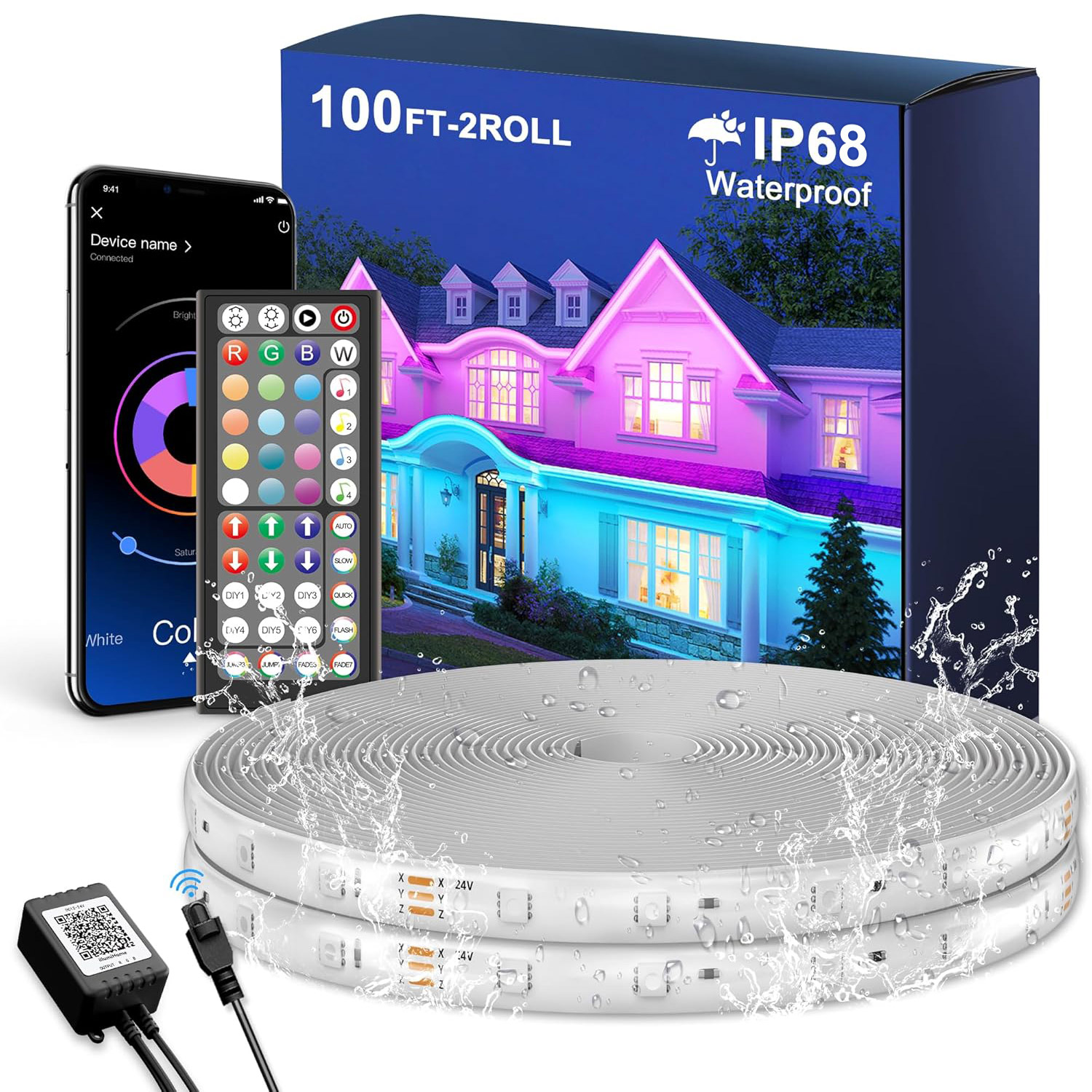 IP68 방수 스마트 야외 LED 튜브 스트립 조명 ( - Smart Garden Youtube 리뷰 및 가격