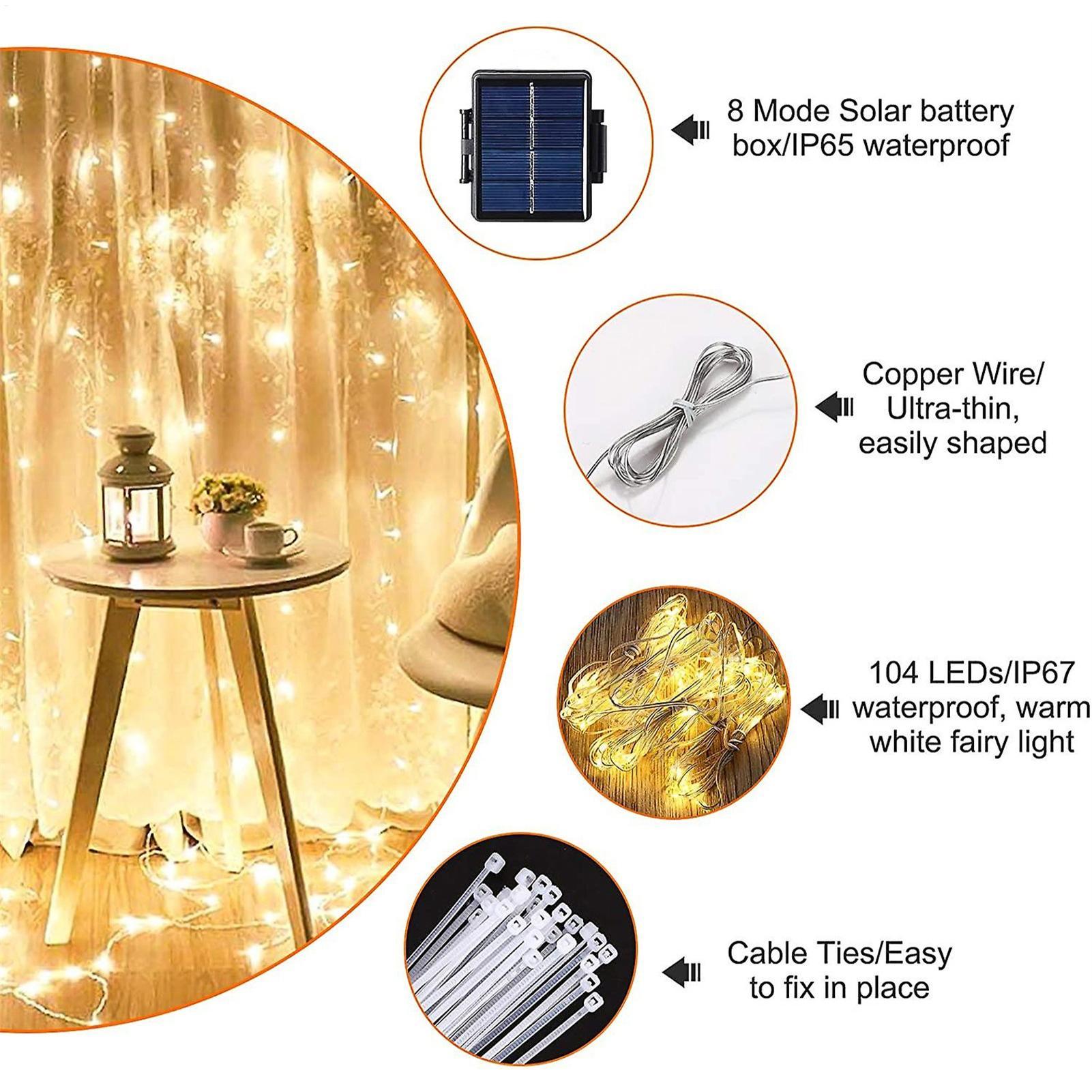104 LED 태양광 파티오 우산 조명 야외 정원 파라 - Smart Garden Umbrella 리뷰 및 가격