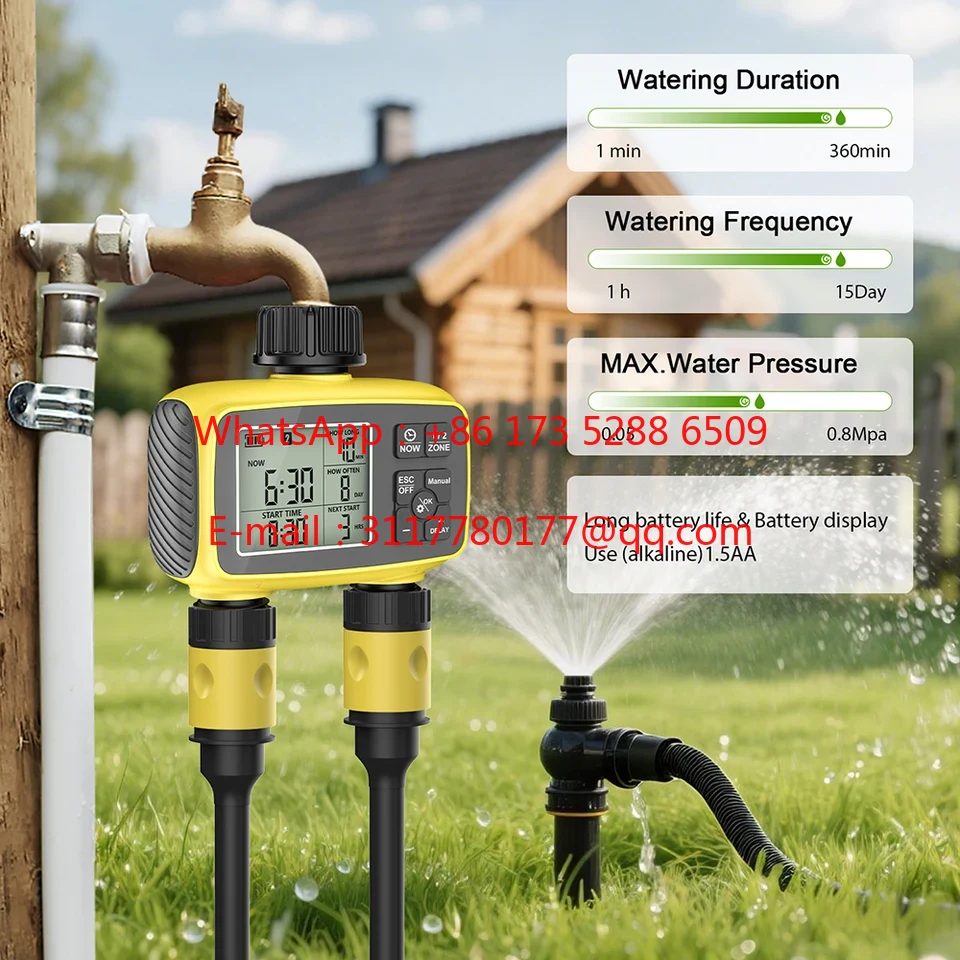 WAP01 대형 화면 디스플레이 정원 관개 타이머 2구 - Gardena Smart Irrigation Control 리뷰 및 가격