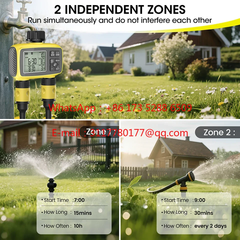 WAP01 대형 화면 디스플레이 정원 관개 타이머 2구 - Gardena Smart Irrigation Control 리뷰 및 가격