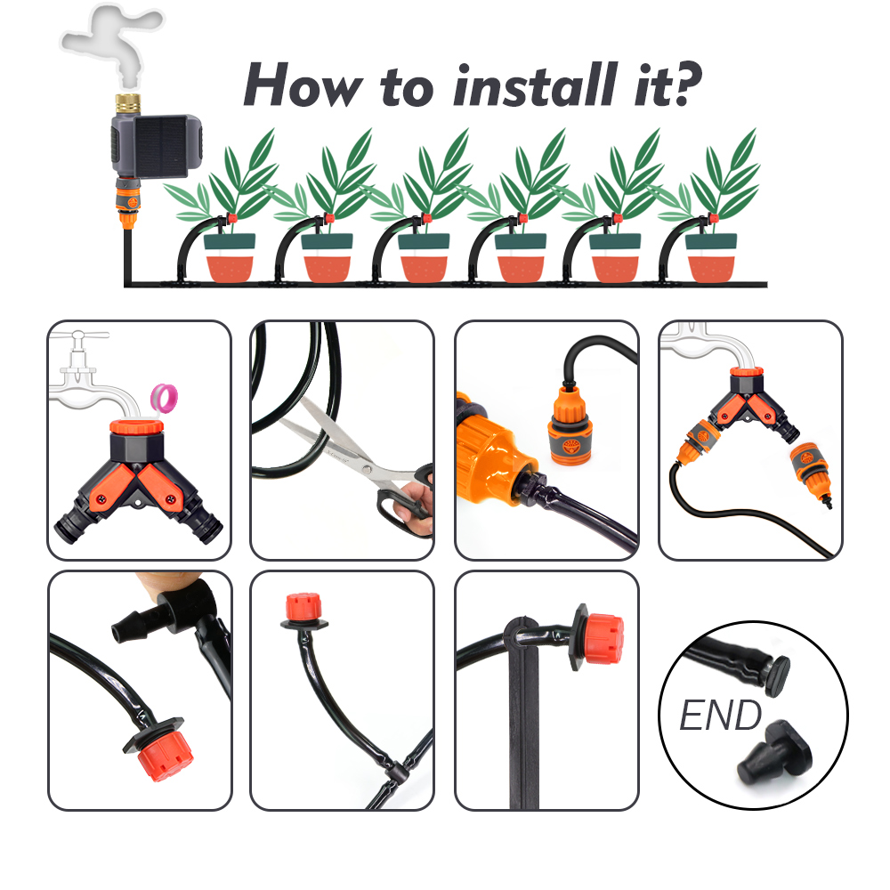 스마트 앱 원격 제어 드립 관수 키트 태양광 WiFi  - Smart Garden Water 리뷰 및 가격