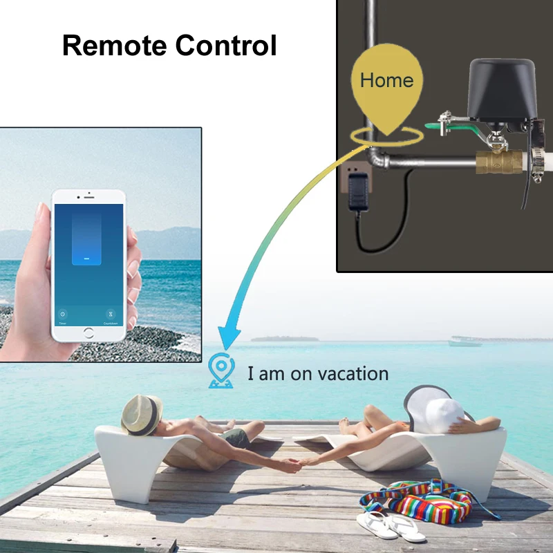 스마트 WiFi 워터 밸브 지그비 가스 밸브 타이머 정 - Smart Garden Water 리뷰 및 가격
