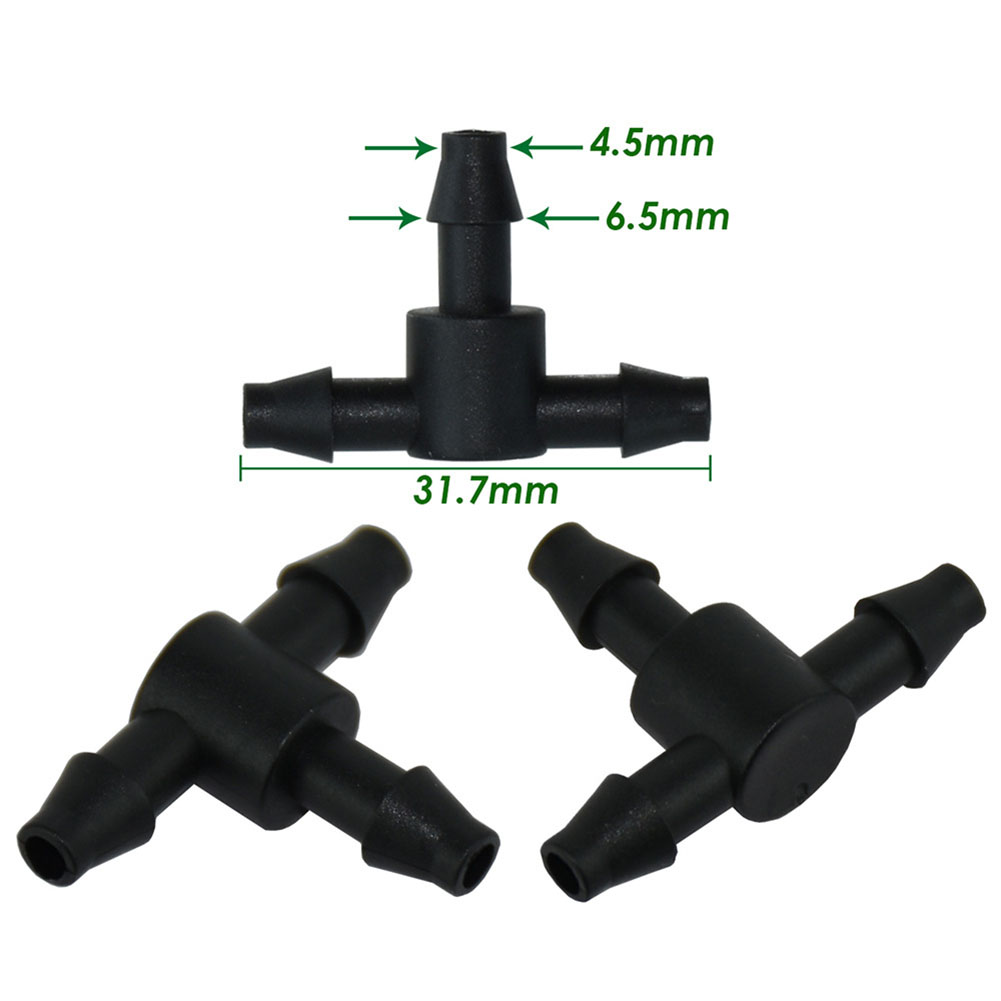 50개 블랙 1/4인치 바브형 티 커넥터 (4/7mm  - Smart Garden Tower 리뷰 및 가격
