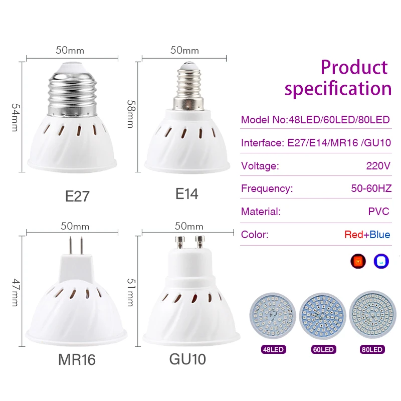 LED 성장 빛 E14 E27 MR16 GU10 AC  - Smart Garden Umbrella 리뷰 및 가격