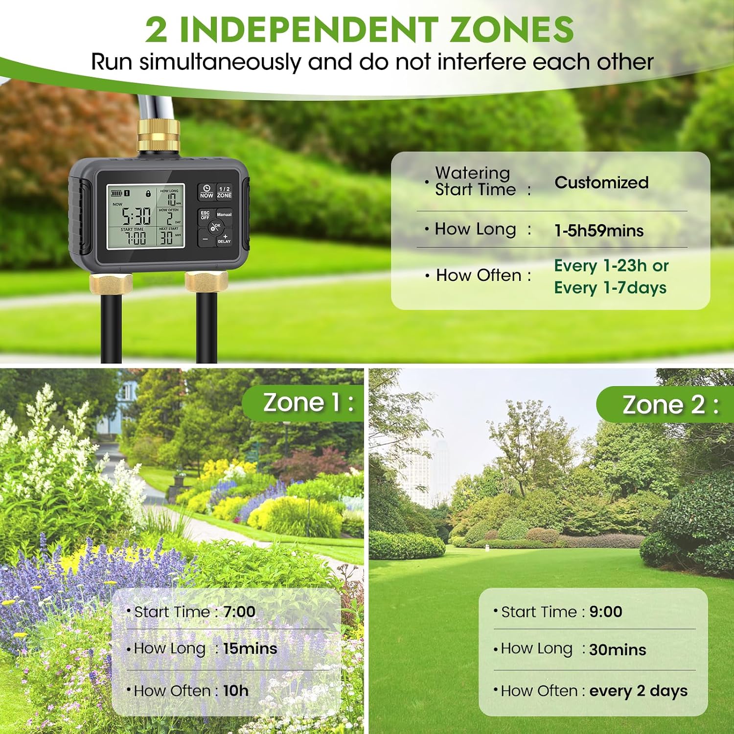 120FT 스마트 워터 타이머가 포함된 점적 관개 시스 - Smart Garden Youtube 리뷰 및 가격
